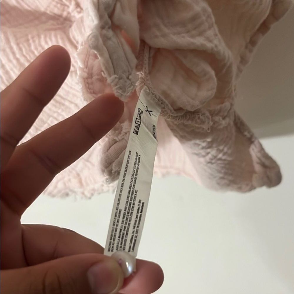 Anthropologie Pink Shirt with Embroidered - Picture 8 of 9